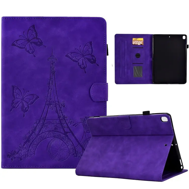 Tower Embossed Leather Smart Tablet Case For Samsung Galaxy Tab A8 10.5 2021 X205 For iPad 10.2 2021/2020/2019 / 10.5