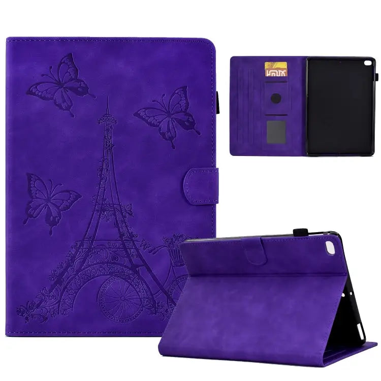 Tower Embossed Leather Smart Tablet Case For Samsung Galaxy Tab A8 10.5 2021 X205 For iPad 10.2 2021/2020/2019 / 10.5
