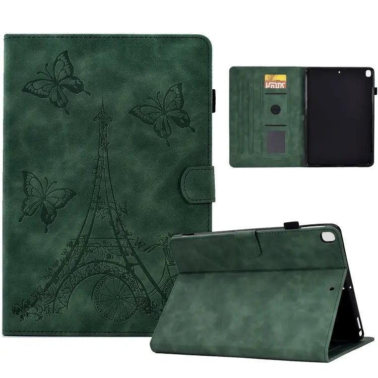 Tower Embossed Leather Smart Tablet Case For Samsung Galaxy Tab A8 10.5 2021 X205 For iPad 10.2 2021/2020/2019 / 10.5