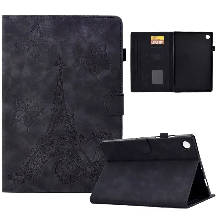 Tower Embossed Leather Smart Tablet Case For Samsung Galaxy Tab A8 10.5 2021 X205 For iPad 10.2 2021/2020/2019 / 10.5