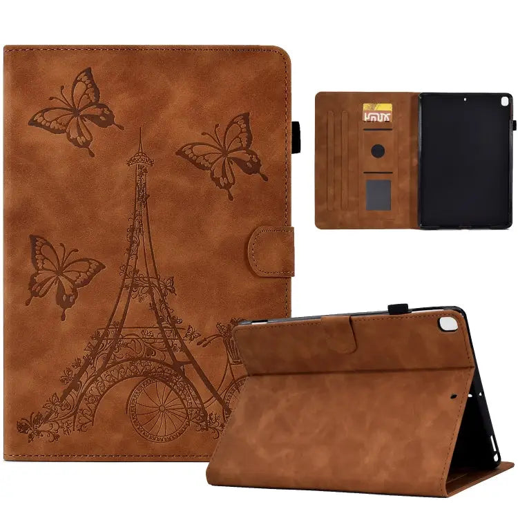 Tower Embossed Leather Smart Tablet Case For Samsung Galaxy Tab A8 10.5 2021 X205 For iPad 10.2 2021/2020/2019 / 10.5