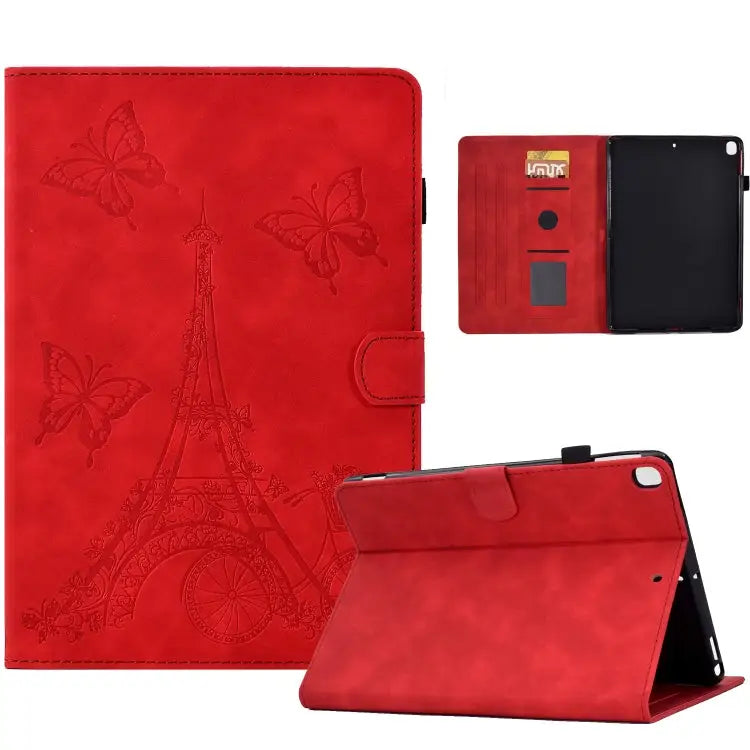 Tower Embossed Leather Smart Tablet Case For Samsung Galaxy Tab A8 10.5 2021 X205 For iPad 10.2 2021/2020/2019 / 10.5