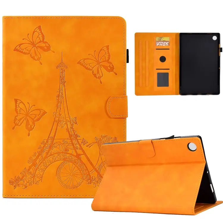 Tower Embossed Leather Smart Tablet Case For Samsung Galaxy Tab A8 10.5 2021 X205 For iPad 10.2 2021/2020/2019 / 10.5