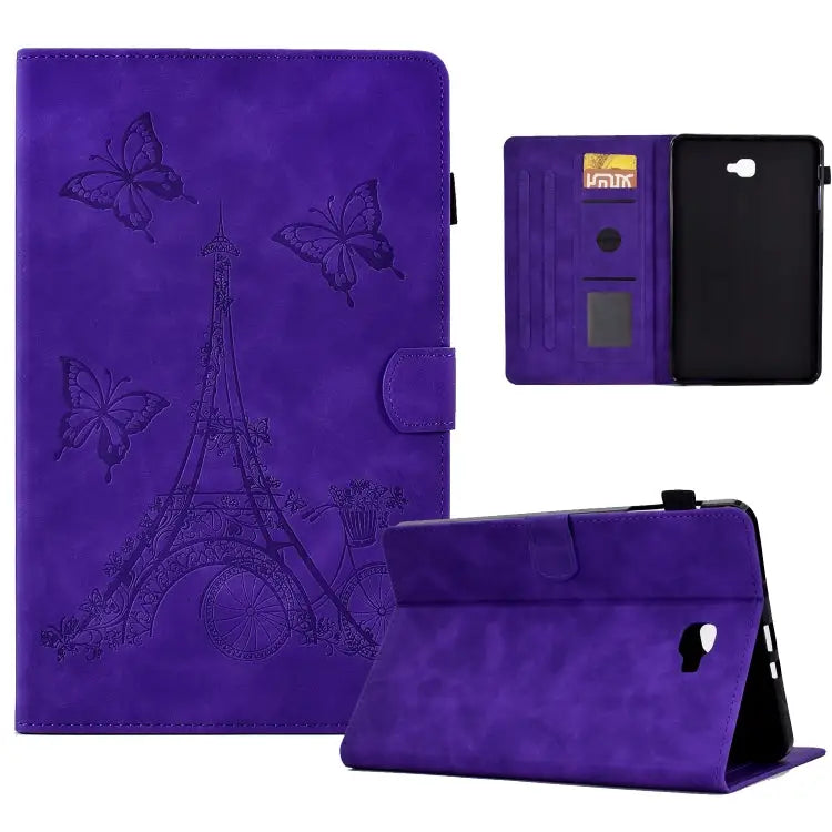 Tower Embossed Leather Smart Tablet Case For Samsung Galaxy Tab S6 Lite P610 For Samsung Galaxy Tab A 8.0 T350