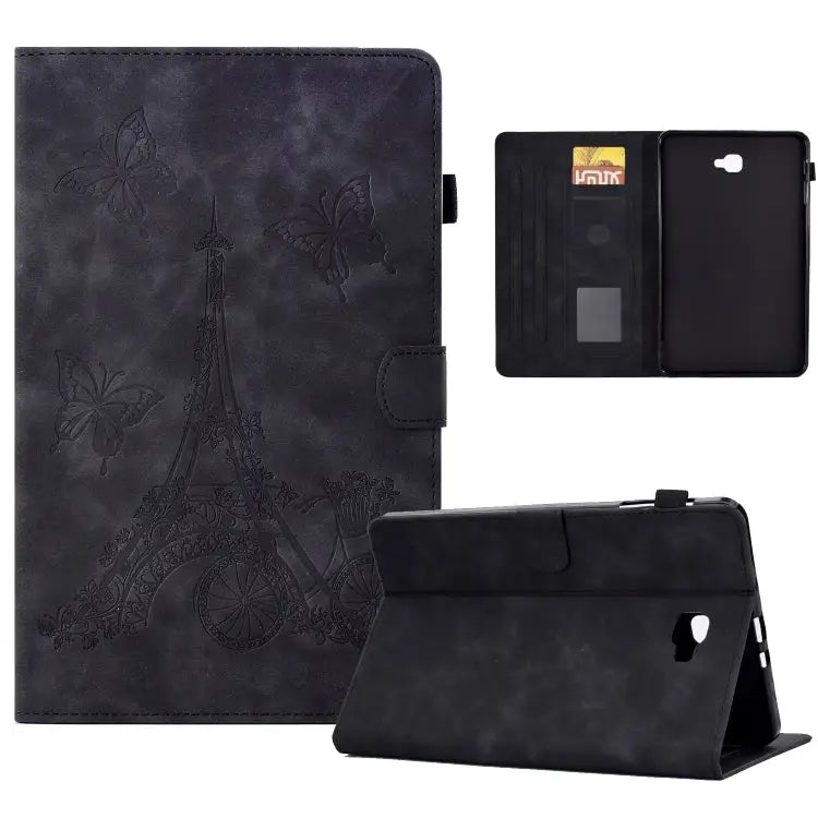 Tower Embossed Leather Smart Tablet Case For Samsung Galaxy Tab S6 Lite P610 For Samsung Galaxy Tab A 8.0 T350