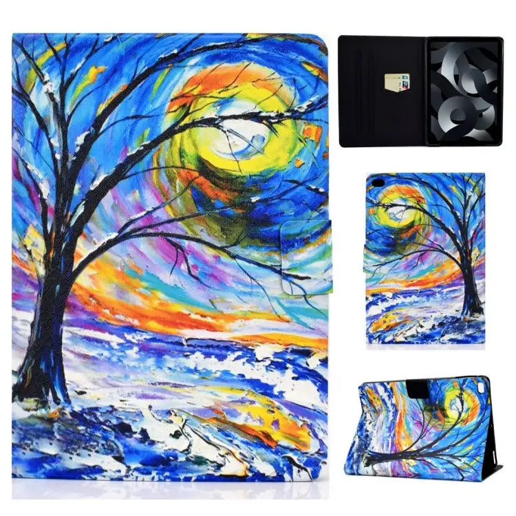 TPU Electric Pressed Horizontal Flip Leather Case with Holder & Card Slot & Sleep / Wake-up Function For iPad 10.2