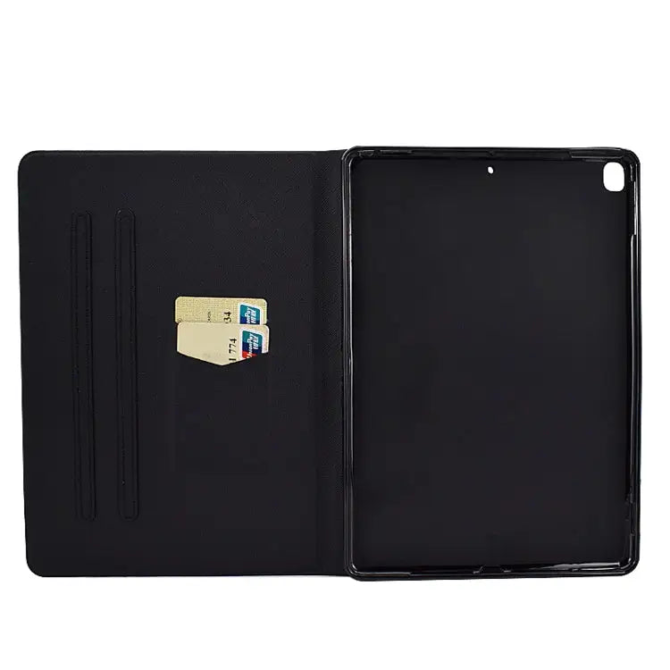 TPU Electric Pressed Horizontal Flip Leather Case with Holder & Card Slot & Sleep / Wake-up Function For iPad 10.2