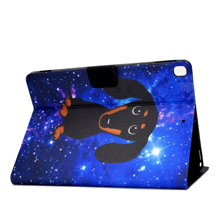 TPU Electric Pressed Horizontal Flip Leather Case with Holder & Card Slot & Sleep / Wake-up Function For iPad 10.2