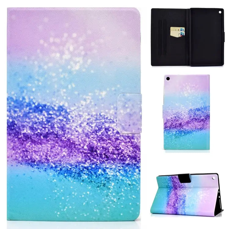 TPU Electric Pressed Horizontal Flip Leather Case with Holder & Card Slot & Sleep / Wake-up Function For iPad 10.2
