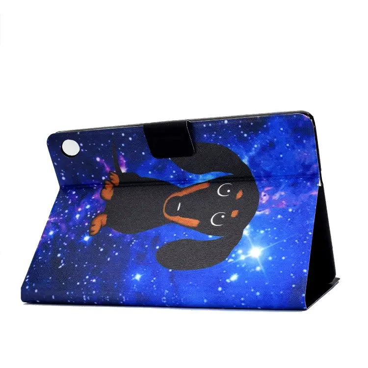 TPU Electric Pressed Horizontal Flip Leather Case with Holder & Card Slot & Sleep / Wake-up Function For Kindle Fire HD