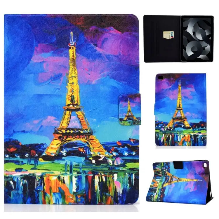 TPU Electric Pressed Horizontal Flip Leather Case with Holder & Card Slot & Sleep / Wake-up Function For iPad 10.2