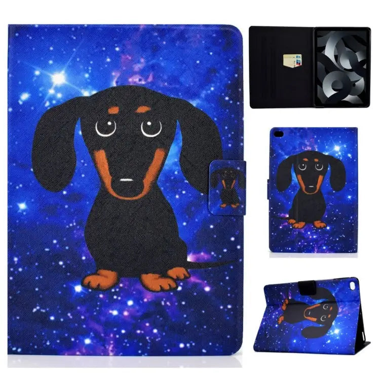 TPU Electric Pressed Horizontal Flip Leather Case with Holder & Card Slot & Sleep / Wake-up Function For iPad 10.2
