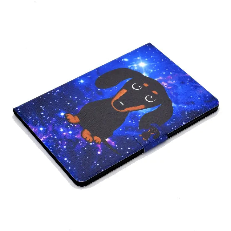 TPU Electric Pressed Horizontal Flip Leather Case with Holder & Card Slot & Sleep / Wake-up Function For Kindle Fire HD