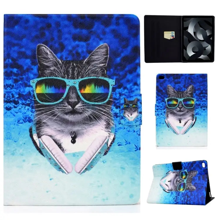 TPU Electric Pressed Horizontal Flip Leather Case with Holder & Card Slot & Sleep / Wake-up Function For iPad 10.2