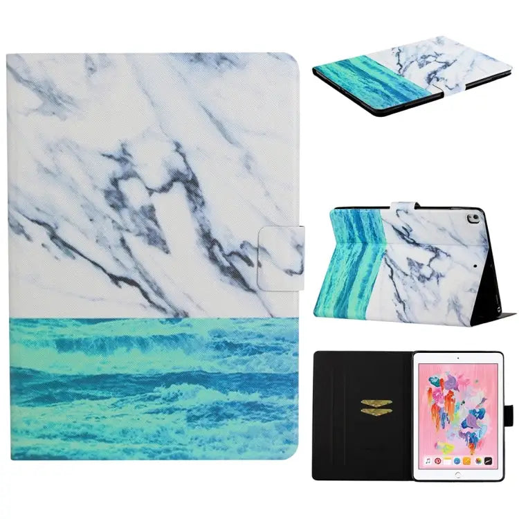 TPU Horizontal Flip Leather Case with Holder & Card Slot & Sleep / Wake-up Function For iPad 4 For iPad 10.2 / 10.5