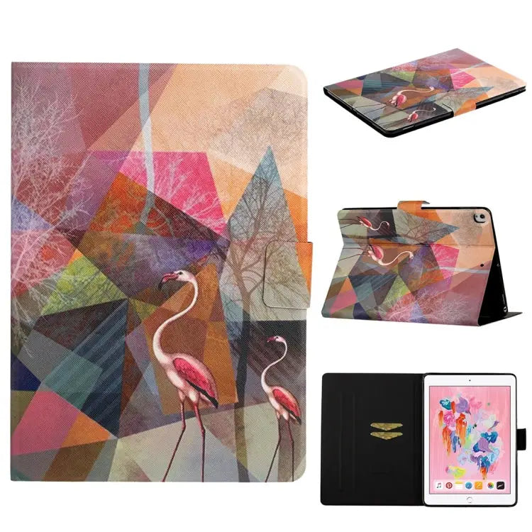 TPU Horizontal Flip Leather Case with Holder & Card Slot & Sleep / Wake-up Function For iPad 4 For iPad 10.2 / 10.5
