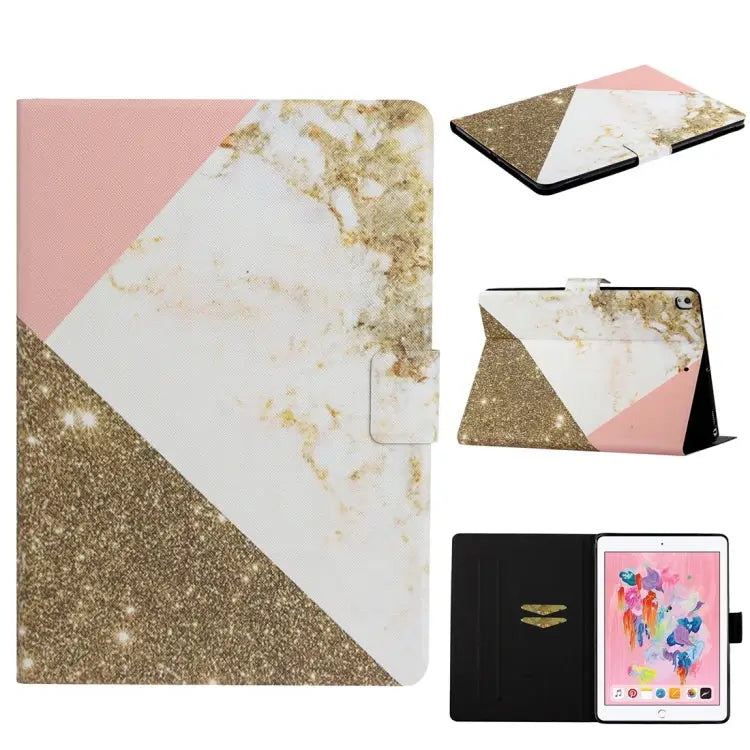 TPU Horizontal Flip Leather Case with Holder & Card Slot & Sleep / Wake-up Function For iPad 4 For iPad 10.2 / 10.5