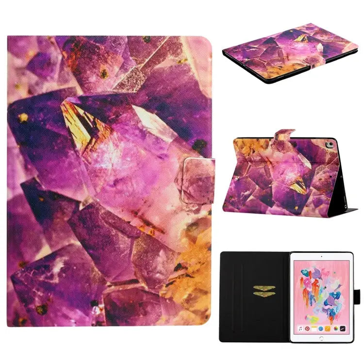 TPU Horizontal Flip Leather Case with Holder & Card Slot & Sleep / Wake-up Function For iPad 4 For iPad 10.2 / 10.5
