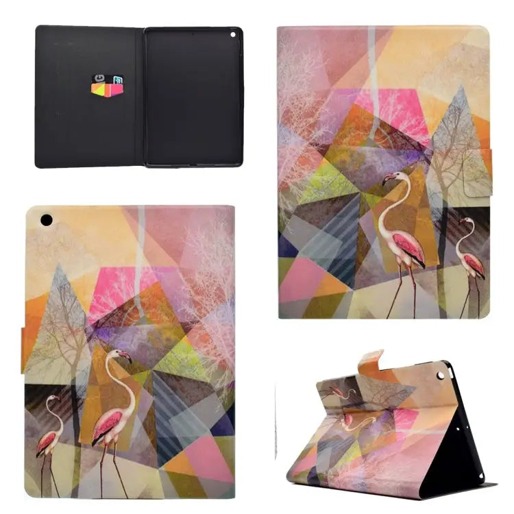 TPU Horizontal Flip Leather Case with Holder & Card Slot & Sleep / Wake-up Function For iPad 4 For iPad 10.2 / 10.5