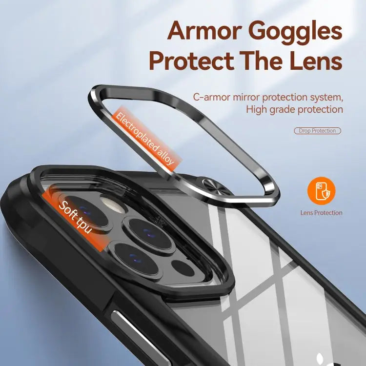 TPU + PC Lens Protection Phone Case For iPhone 12 Pro Max For iPhone 11 For iPhone 11 Pro For iPhone 11 Pro Max - Apple