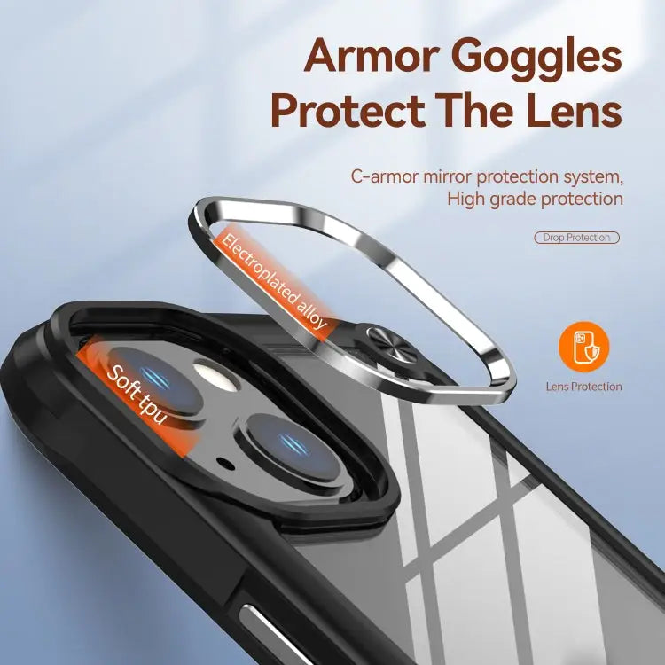 TPU + PC Lens Protection Phone Case For iPhone 13 For iPhone 13 Pro For iPhone 13 Pro Max For iPhone 12 / 12 Pro