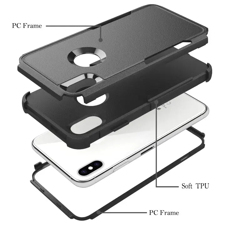 TPU + PC Shockproof Protective Case For iPhone XS Max - Apple Accessories
