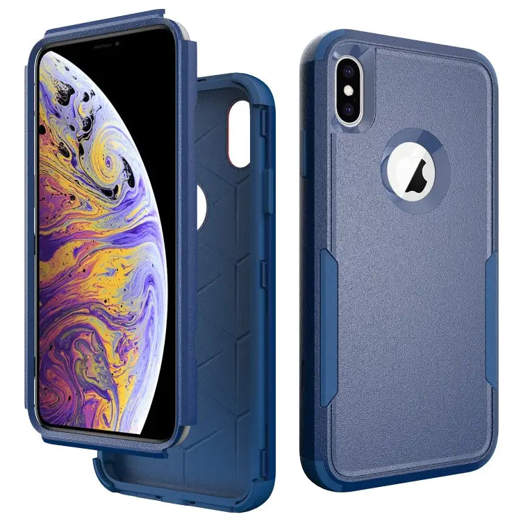 TPU + PC Shockproof Protective Case For iPhone XS Max - For iPhone XS Max / Royal Blue - Apple Accessories