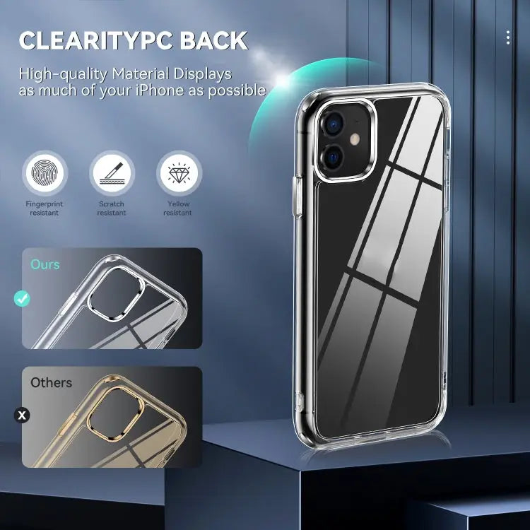 TPU + PC Transparent Shockproof Protective Case For iPhone 11 For iPhone 11 Pro For iPhone 11 Pro Max For iPhone 12 Pro