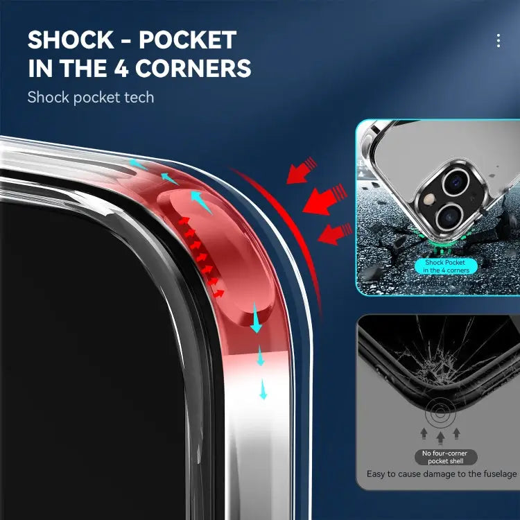 TPU + PC Transparent Shockproof Protective Case For iPhone 13 For iPhone 13 Mini For iPhone 13 Pro For iPhone 13 Pro