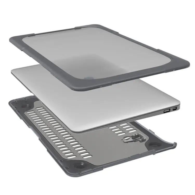 TPU + PC Two-color Anti-fall Laptop Protective Case For MacBook Air 11.6 inch A1465 / A1370 For MacBook Retina 12 inch
