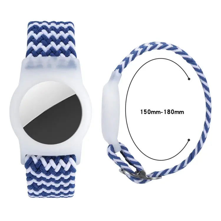 Tracking Locator Nylon Weave Wristband Anti-Lost TPU Case For Apple Airtag - Apple Accessories