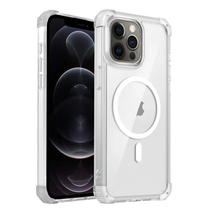 Transparent MagSafe Magnetic Phone Case For iPhone 12 Pro Max For iPhone 12 Pro - For iPhone 12 Pro / Transparent