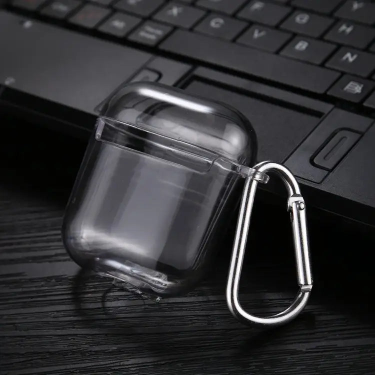 Transparent PC Hard Earphone Protective Case with Hook For AirPods 1 / 2 with Hook For AirPods Pro with Hook - Apple