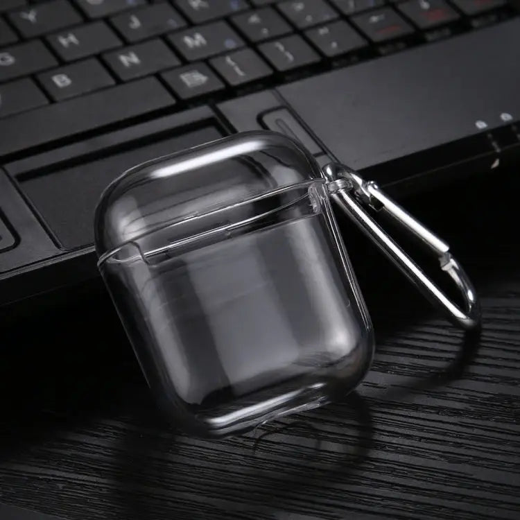 Transparent PC Hard Earphone Protective Case with Hook For AirPods 1 / 2 with Hook For AirPods Pro with Hook - Apple