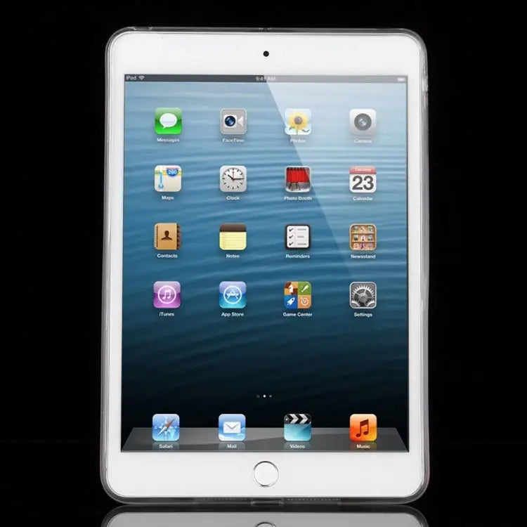 Transparent Scrub Pure Color TPU Case for iPad mini / mini 2 Retina - Transparent