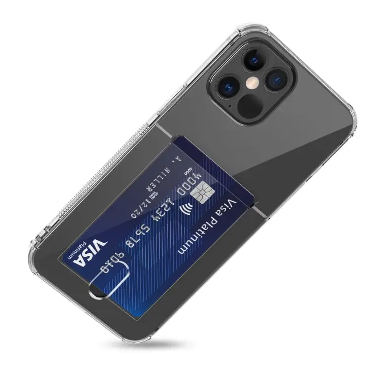 Transparent TPU Phone Case with Card Slots - Apple Accessories