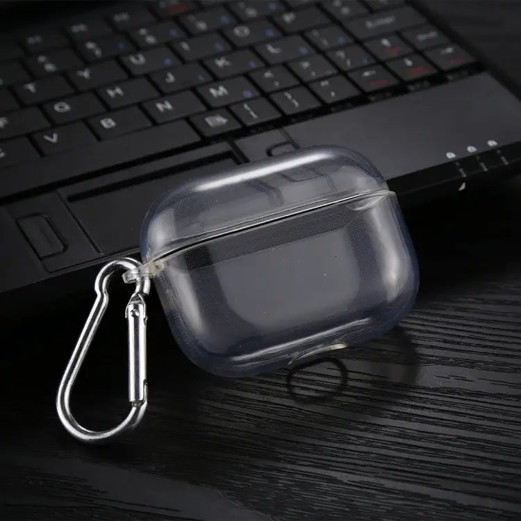 Transparent TPU Soft Earphone Protective Case with Hook For AirPods 1 / 2 TPU For AirPods Pro TPU - For AirPods Pro TPU