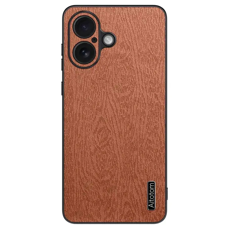 Tree Bark Leather Shockproof Phone Case For iPhone 16e For iPhone 16 Pro Max For iPhone 16 Pro For iPhone 16 Plus