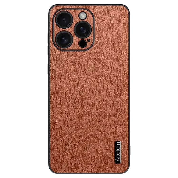 Tree Bark Leather Shockproof Phone Case For iPhone 16e For iPhone 16 Pro Max For iPhone 16 Pro For iPhone 16 Plus