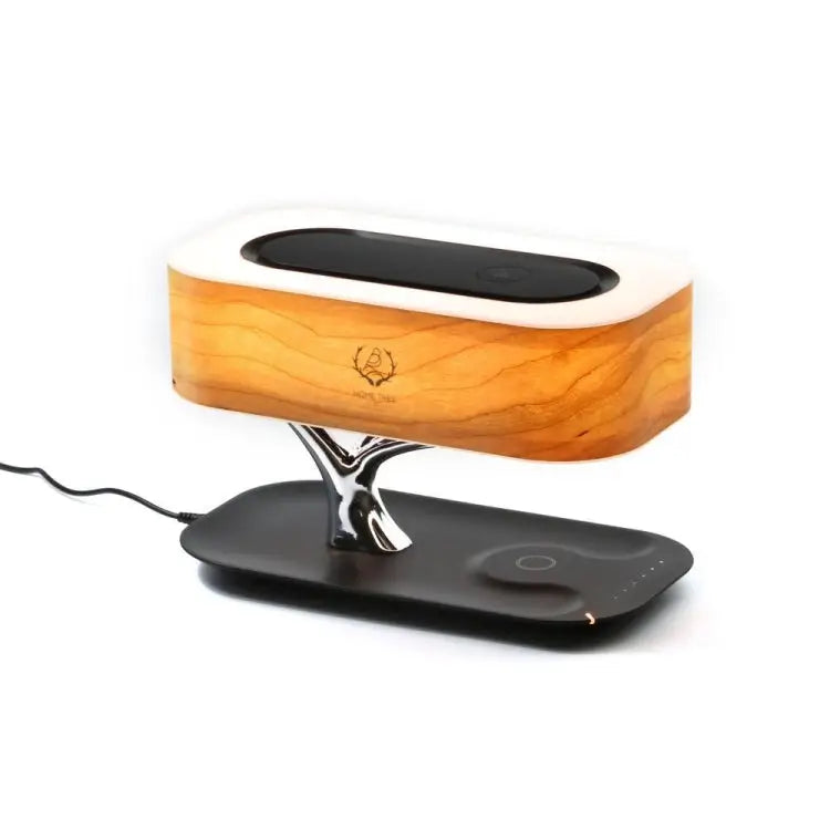 Tree Light Bluetooth Speaker Desk Lamp Phone Wireless Charger EU Plug - EU Plug
