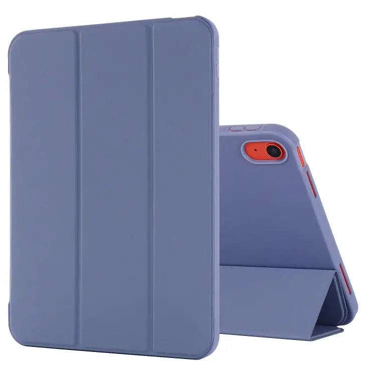 Tri-fold Holder Tablet Leather Case For iPad 10th Gen 10.9 2022 - For iPad 10th Gen 10.9 2022 / Lavender - Apple