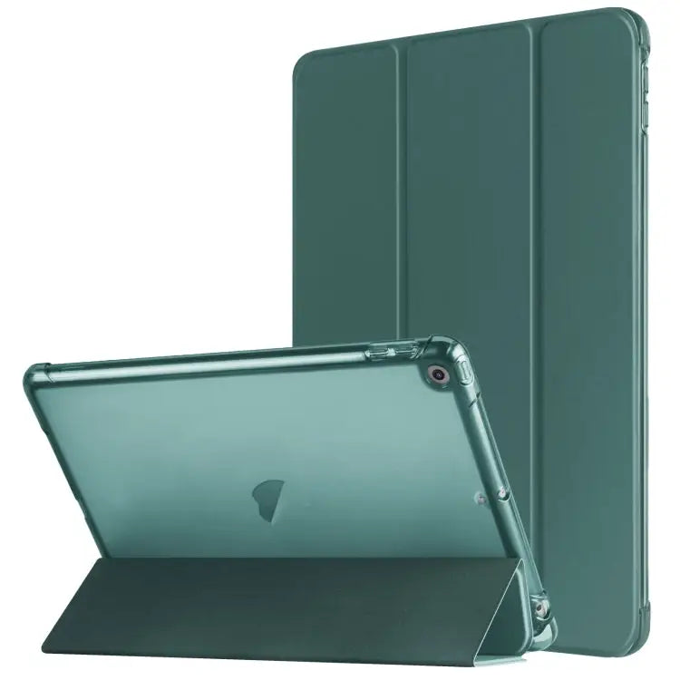 Tri-fold Holder TPU Cover Frosted Leather Smart Tablet Case withh Pen Slot For iPad Pro 11 2024 For iPad 10.2 2021