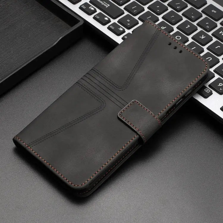 Triangle Solid Color Leather Phone Case - Apple Accessories