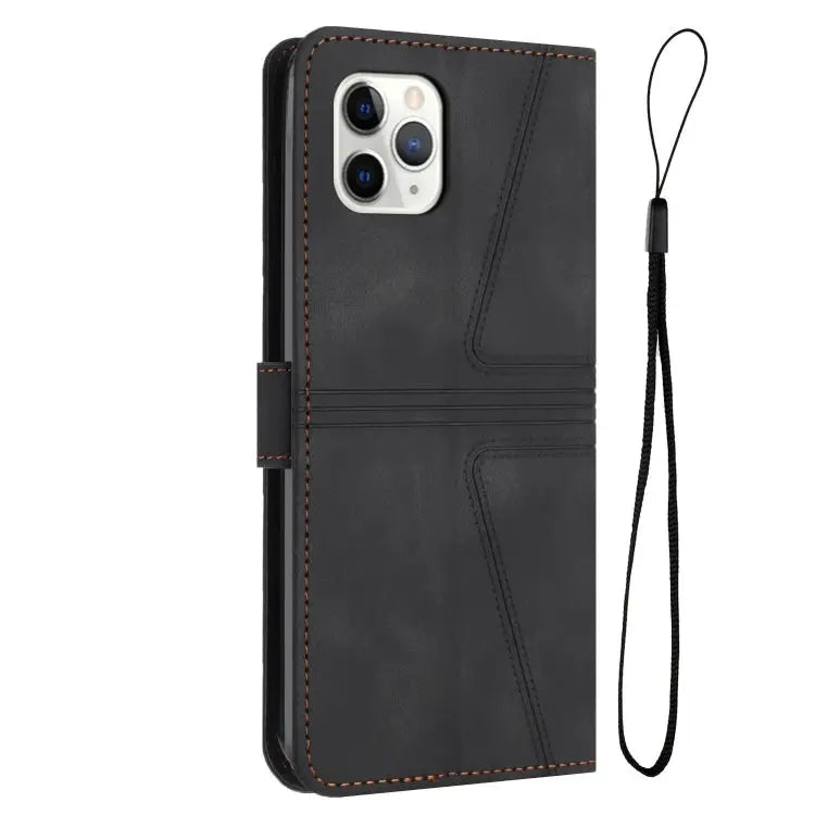 Triangle Solid Color Leather Phone Case - Apple Accessories