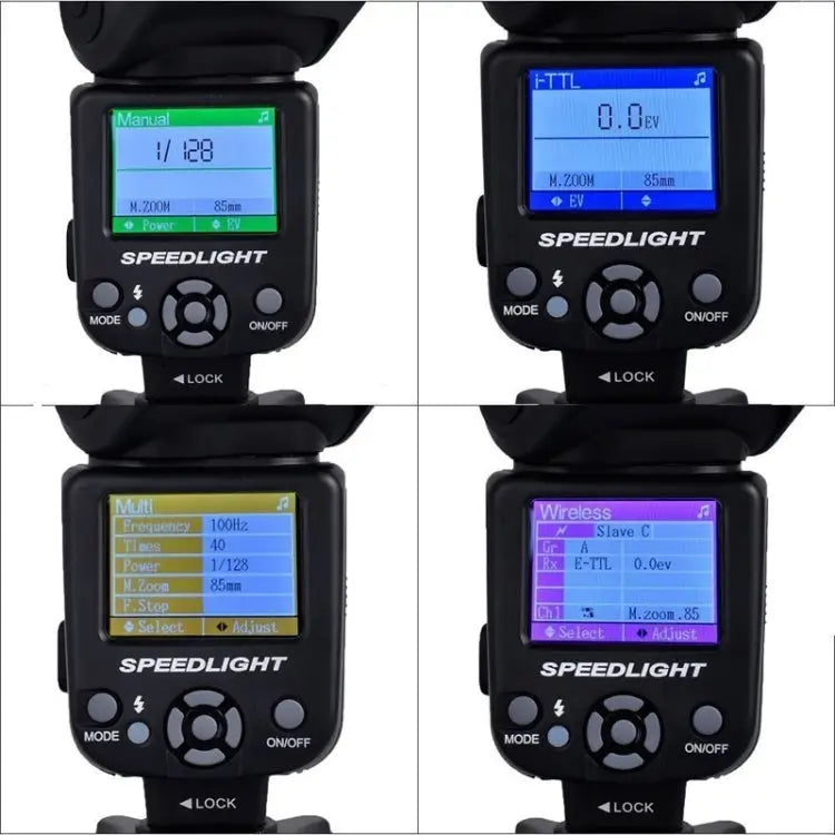 Triopo TR-985 TTL High Speed Flash Speedlite for DSLR Cameras TR-985 for Canon TR-985 for Nikon
