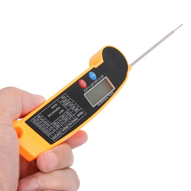 TS-BY52-Y Kitchen Food Cooking BBQ Foldable Waterproof Probe Thermometer(Yellow) TS-BY52-Y - TS-BY52-Y