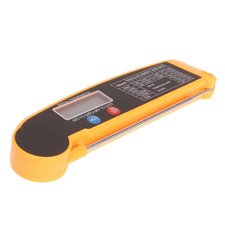 TS-BY52-Y Kitchen Food Cooking BBQ Foldable Waterproof Probe Thermometer(Yellow) TS-BY52-Y - TS-BY52-Y
