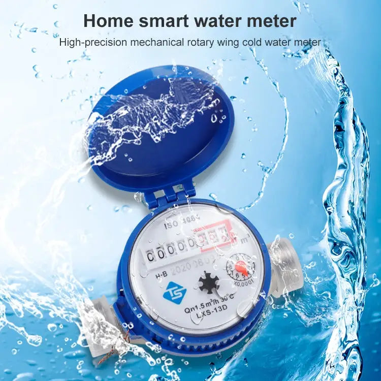 TS-S300E Household Mechanical Rotary-wing Cold Water Meter High-precision Pointer Digital Display Combination Water