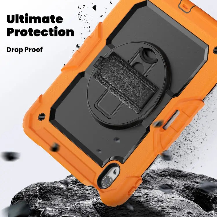 Turntable Holder Silicone Hybrid PC Tablet Case with Shoulder Strap For iPad Air 13 2025 / 2024