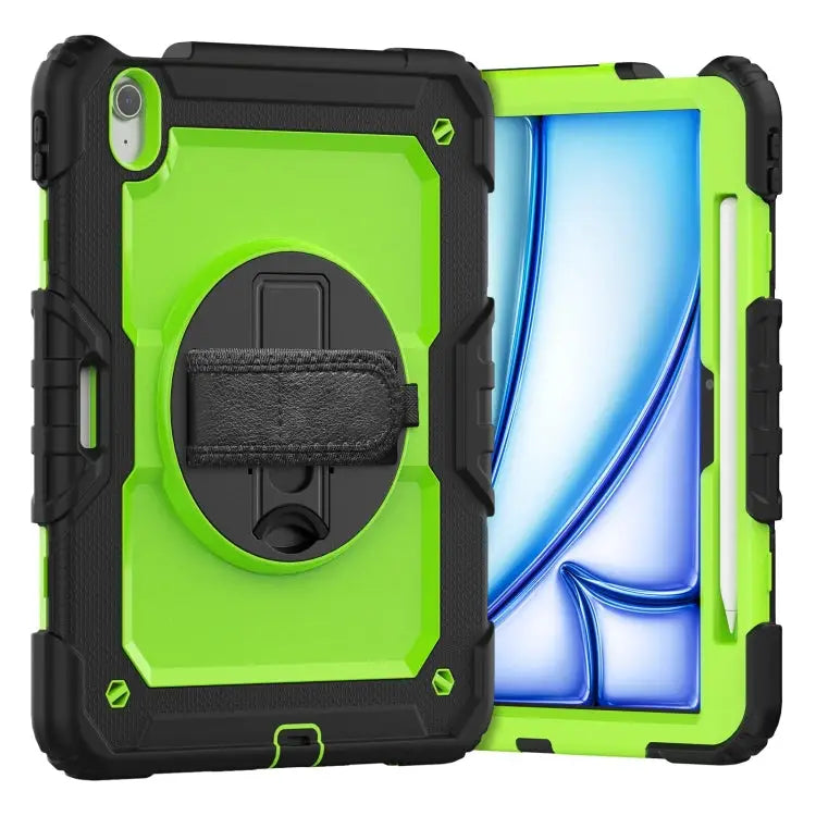 Turntable Holder Silicone Hybrid PC Tablet Case with Shoulder Strap For iPad Air 13 2025 / 2024 - For iPad Air 11 2025